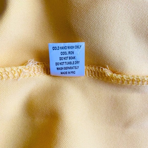 Hello Molly Butter Yellow One Shoulder Bodycon Sheath Cocktail Dress Size 8 - Picture 9 of 9